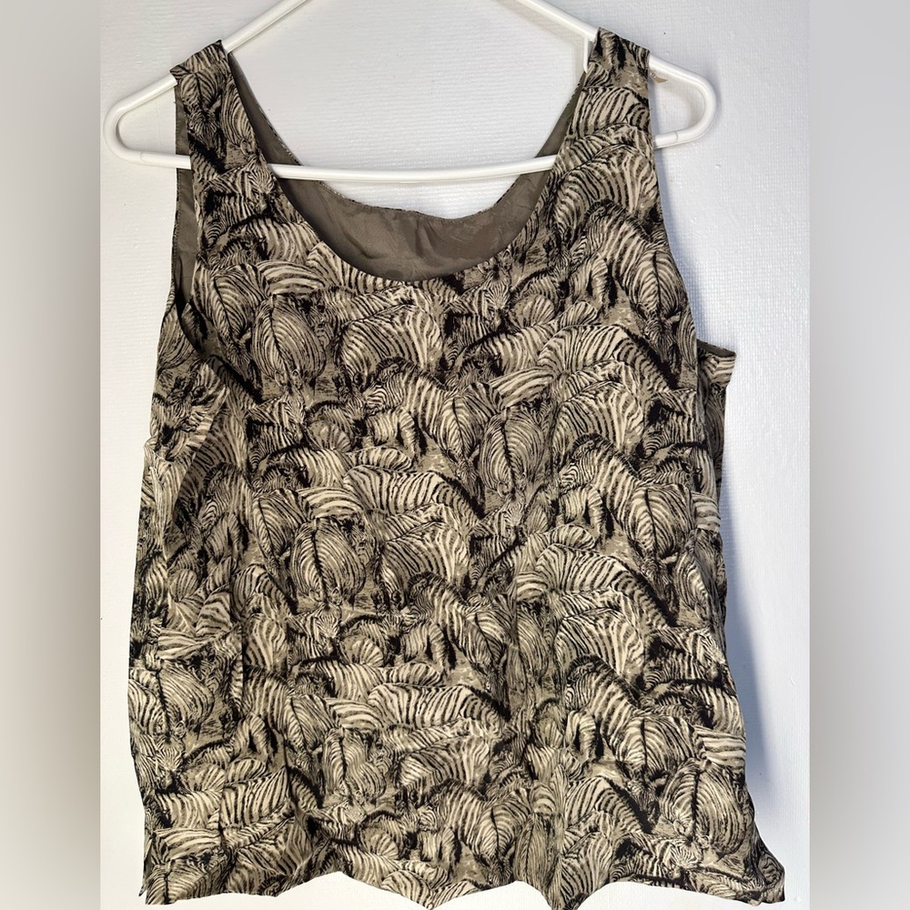 Chic Zebra Pattern Tank Top
